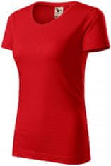 Malfini Dámské triko, strukturovaná organická bavlna, červená, XS