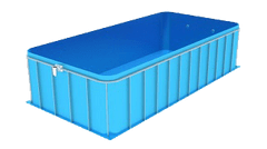 Gluc PBS Kompletní bazénový set BOURÁK 5x3x1.5m - plastový bazén zaoblený