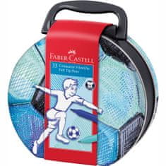 Faber-Castell Popisovače s klipem Fotbalový kufřík 33 ks