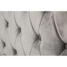 Invicta Interior (2733) EXTRAVAGANCIA luxusní postel 180x200cm šedý samet