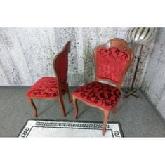 Domus Mobili Italy (3241) SEDIA CASTELLO zámecká židle červené - set 2ks