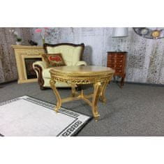 Domus Mobili Italy (2848) MARBLE CASTELLO zámecký zlatý stolek s mramorem