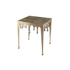 Invicta Interior (3220) LIQUID LINE L design odkládací stolek zlatý 50cm