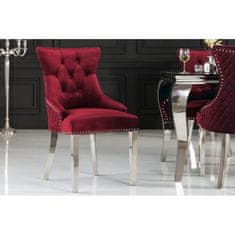Invicta Interior (3065) LÖWENKOPF luxusní stylová židle červený samet