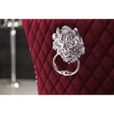 Invicta Interior (3065) LÖWENKOPF luxusní stylová židle červený samet