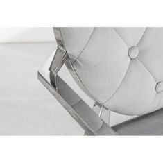 Invicta Interior (2887) MODERNO TEMPO luxusní stylová židle s opěrkami šedá