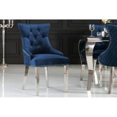 Invicta Interior (3066) LÖWENKOPF luxusní stylová židle samet královská modrá