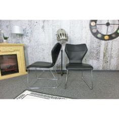 Hoffner (3014) SEKA design luxusní kožená židle antracit
