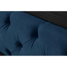 Invicta Interior (2866) PARIS luxusní postel 180x200cm modrý samet
