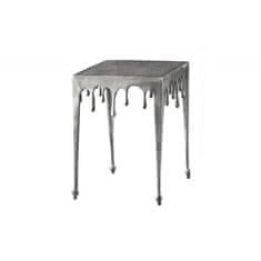 Invicta Interior (3021) LIQUID LINE design odkládací stolek stříbrný
