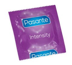 Pasante Balíček Kondomů Intensity Ribs & Dots, vroubkovaný 27+3ks zdarma