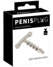 PENISPLUG Kovový kolík do penisu ve tvaru kotvy Anchor Small (kuličkový, 8 mm)