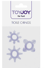 Toyjoy Erekční kroužky Tickle se stimulačními výstupky (3 ks)