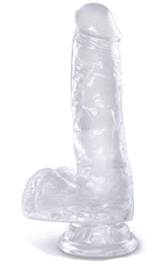 Pipedream Dildo s varlaty a přísavkou King Cock Clear 6" (17,8 cm)