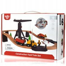 Tooky Toy Tooky Toy Dřevěná Stavební Silniční Stavba pro