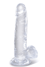 Pipedream Dildo s varlaty a přísavkou King Cock Clear 7" (20,3 cm)