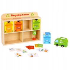 Tooky Toy TOOKY TOY Dřevěné vzdělávací recyklační centrum
