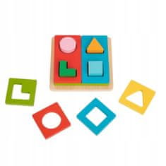 Tooky Toy TOOKY TOY Montessori puzzle tvary a barvy