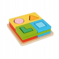 Tooky Toy TOOKY TOY Montessori puzzle tvary a barvy