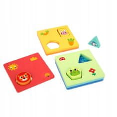 Tooky Toy TOOKY TOY Montessori Puzzle Z tvarů a barev