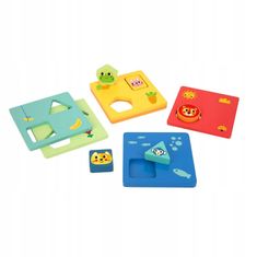 Tooky Toy TOOKY TOY Montessori Puzzle Z tvarů a barev