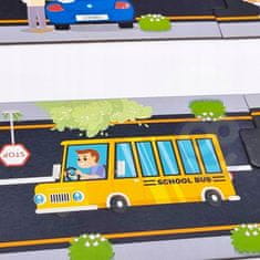 Tooky Toy TOOKY TOY Road Puzzle pro děti Maki Highway