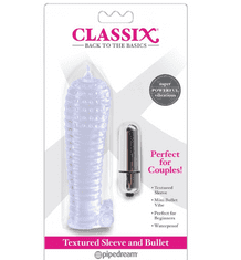 Pipedream Vibrační návlek na penis Classix (transparentní)