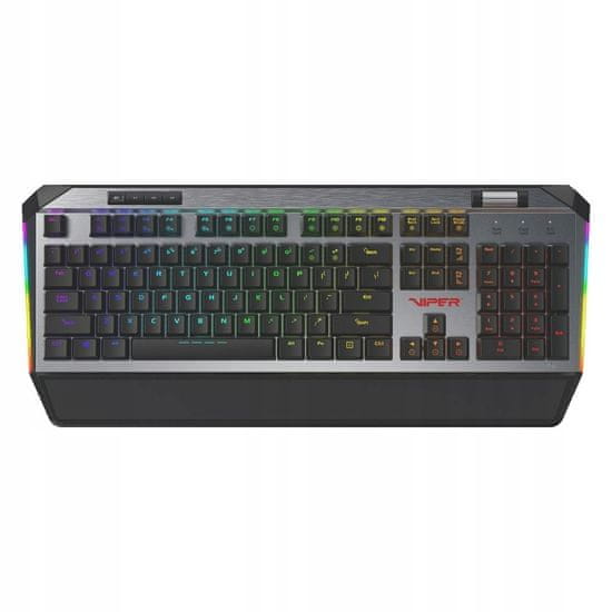 Patriot Mechanická herní klávesnice Viper V765 RGB stříbrná/černá