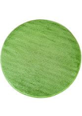 4sleep Kusový koberec kulatý PORTOFINO zelené Zelená PORTOFINO 30/30/120 160x160 1cm až 1,9cm Jednobarevný