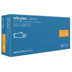 MERCATOR MEDICAL Nitrylex Classic BLUE rukavice - vel.XS