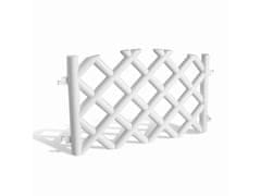 IGLACO Zahradní plastový plot bílý - 3,5m x 42cm