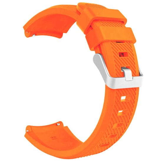BStrap Silicone Sport řemínek na Garmin Vivoactive 4, neon orange