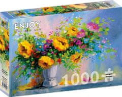 ENJOY Puzzle Kytice se žlutými květinami 1000 dílků