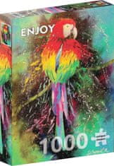 ENJOY Puzzle Barevný papoušek 1000 dílků