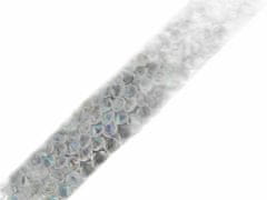 Kraftika 9m crystal ab prýmek s kamínky šíře 10 mm nažehlovací