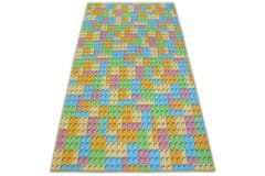 Dywany Lusczów Dětský kusový koberec LEGO zelený, velikost 200x400