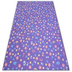 Dywany Lusczów Dětský kusový koberec NUMBERS fialový, velikost 100x400