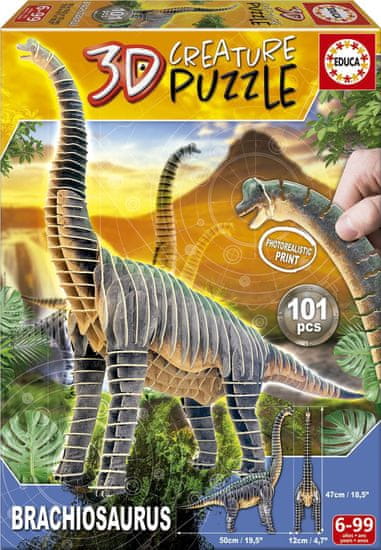 Educa  3D puzzle Brachiosaurus 101 dílků