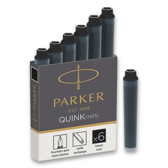 Parker Inkoustové mini bombičky 6 ks, černé