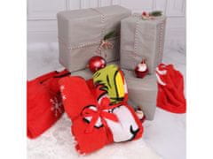 sarcia.eu Vánoční deka / přehoz Grinch, červená, měkká, 130x160m 