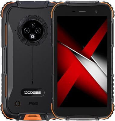 Doogee S35T DualSIM LTE, odolný, vodotěsný, velká výdrž baterie, GPS, Glonass a Beidou OS Android LTE vojenský certifikát MIL-STD-810G krytí IP68 IP69K Gorilla Glass 5 odolný telefon odolná konstrukce