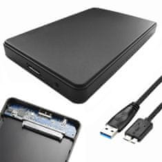 Iso Trade Externí kryt na pevný disk HDD SSD 2,5" + USB 3.0 SATA