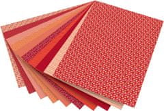 Folia Paper Kreativní papír sada basic červená