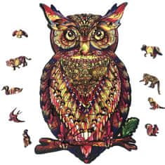 IZMAEL Dřevěné puzzle-Color Owl/S KP21867