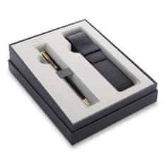 Parker Sonnet Black GT kuličkové pero, dárková kazeta s pouzdrem