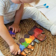 Ulanik Montessori puzzle " Duhové auta"