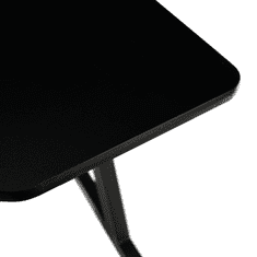 KONDELA Herní stůl / počítačový stůl, černá / červená, MACKENZIE 140cm