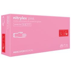 MERCATOR MEDICAL Nitrylex PINK rukavice-velikost M
