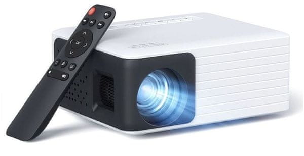Přenosný projektor domácí zábava Apeman LC500 Mini (LC500) 60 ANSI lumenů rozlišení HD výborná životnost vysoce efektivní svítivost kompaktní rozměr lehký pro přenos