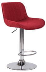 BHM Germany Barová židle Lentini, textil, chrom / červená